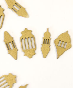 confettis table lanterne or décoration orientale