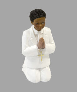 sujet communion garçon agenouillé grand modèle