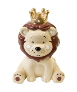 Alternative view of Figurine Lion couronne - marron - GM