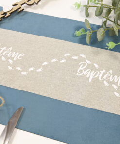 chemin de table baptême petits pies