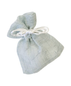 sac à dragées bleu en tissu