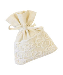 sac a dragées bohème en tissu