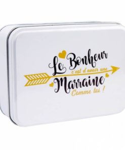 cadeau marraine boite en metal