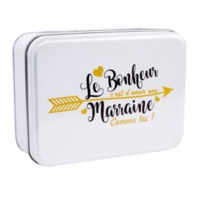 cadeau marraine boite en metal