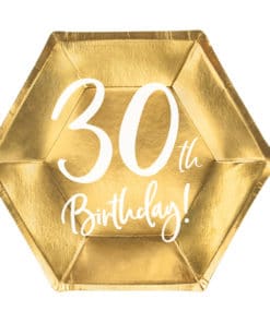 decoration anniversaire 30 ans assiette jetable