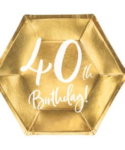 decoration anniversaire 40 ans vaisselle jetable