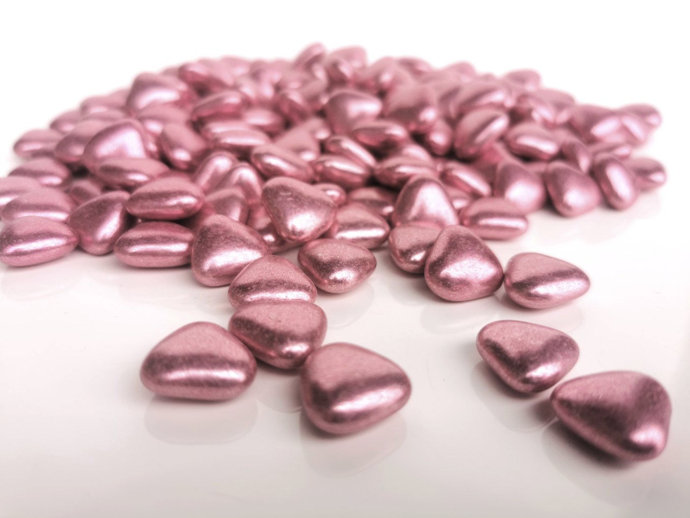 dragees rose gold coeur