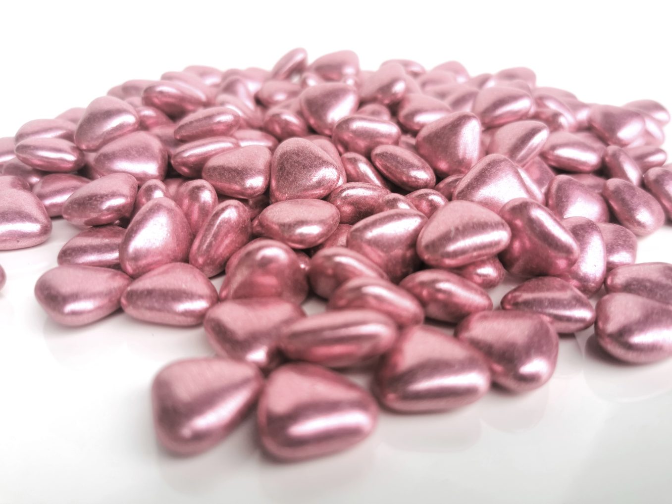 Dragées petits coeurs - Rose Gold - 250 gr – Image 2