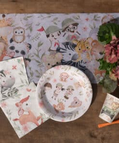 assiette safari explorateur