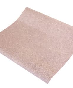 Chemin de table rose gold pailleté effet métal