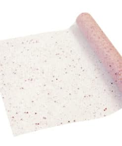 Chemin de table tulle pailleté rose gold