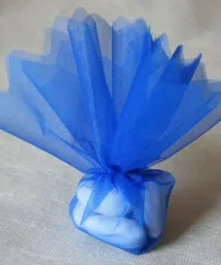 Tulle à dragées bleu roi