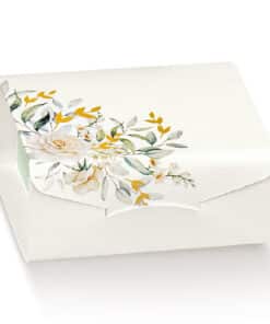 Boite a dragees rectangle botanique