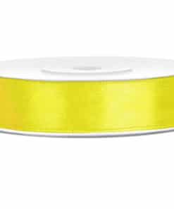 ruban satin jaune 12 mm