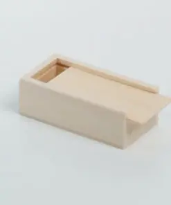 Boite a dragees en bois coulissante