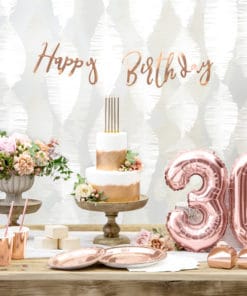 Deco anniversaire Rose Gold