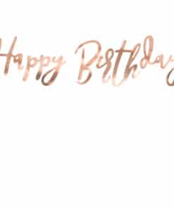 Guirlande rose gold Happybirthday - Joyeux Anniversaire