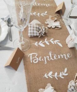 chemin de table bapteme