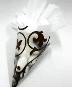 contenant dragees arabesque noir