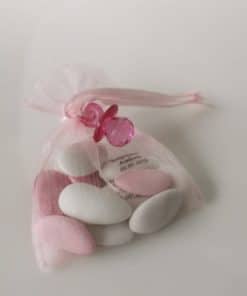 Pendentif tétine fuchsia