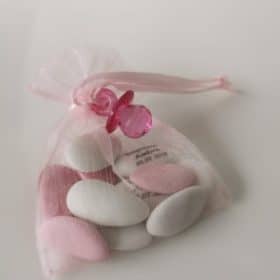 Pendentif tétine fuchsia