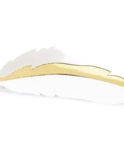 carte de table en forme de plume