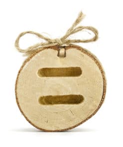 porte alliance mariage en bois champetre