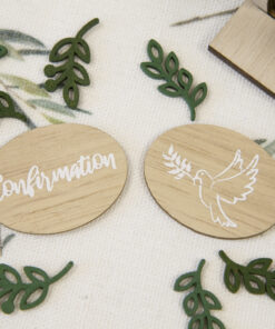 Alternative view of Confettis de Table - Confirmation - Lot de 6 - Bois