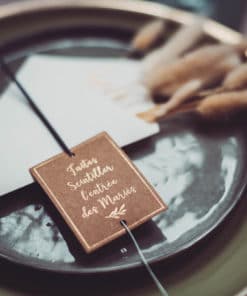 Etiquette cierge Mariage