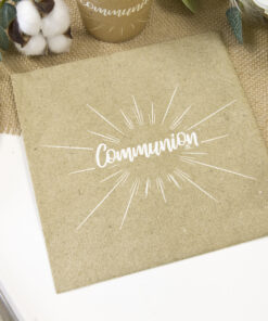 Alternative view of Serviette Communion - Kraft - Lot de 20