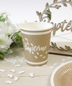 Alternative view of Gobelets "Baptême" - Kraft - Lot de 6