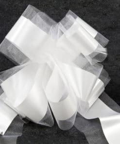 Noeud tulle avec traine