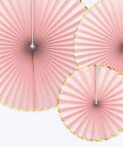 decoration rose et or rosace