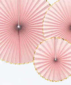 decoration rose et or rosace