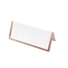 Carte de table rose gold