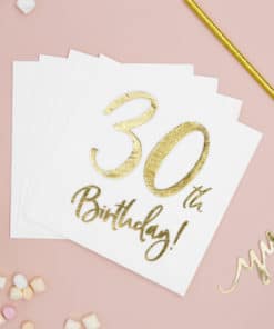 erviette 30 ans anniversaire