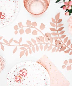 deco communion rose gold