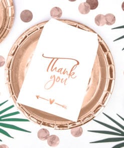 deco blanc et rose gold mariage