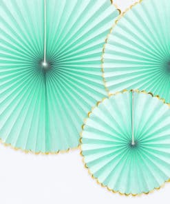 rosace deco mural vert d'eau aqua mint