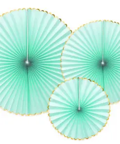 rosace deco mural vert d'eau aqua mint