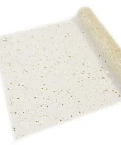 chemin de table pailleté or