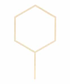 cake topper hexagone