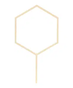 cake topper hexagone