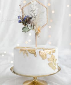 Alternative view of Cake topper Hexagonal - Bois