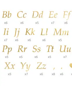 autocollant or pour ballon personnalisé