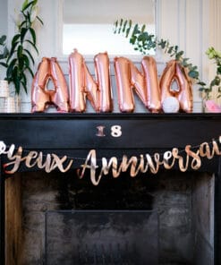 Msc guirlande anniversaire gold