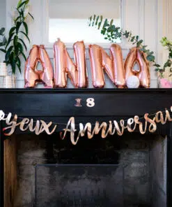 Msc guirlande anniversaire gold