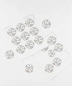 Confettis de table Dés casino