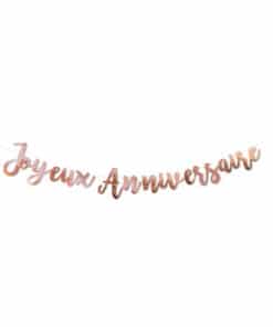guirlande anniversaire rose gold