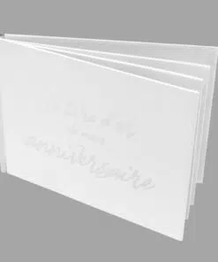 livre d'or joyeux anniversaire argent